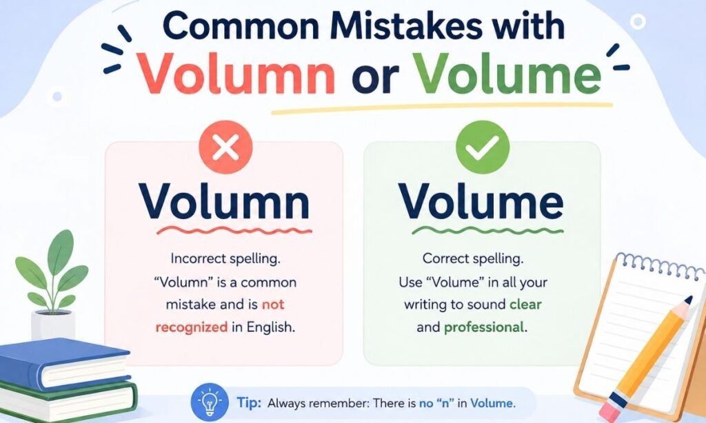 Common Mistakes with Volumn or Volume