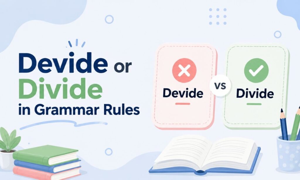 Devide or Divide in Grammar Rules