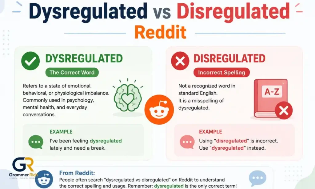 Dysregulated vs Disregulated