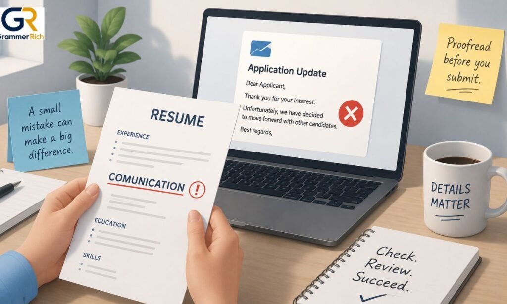 Real-Life Example How a Simple Spelling Mistake Affected a Job Application