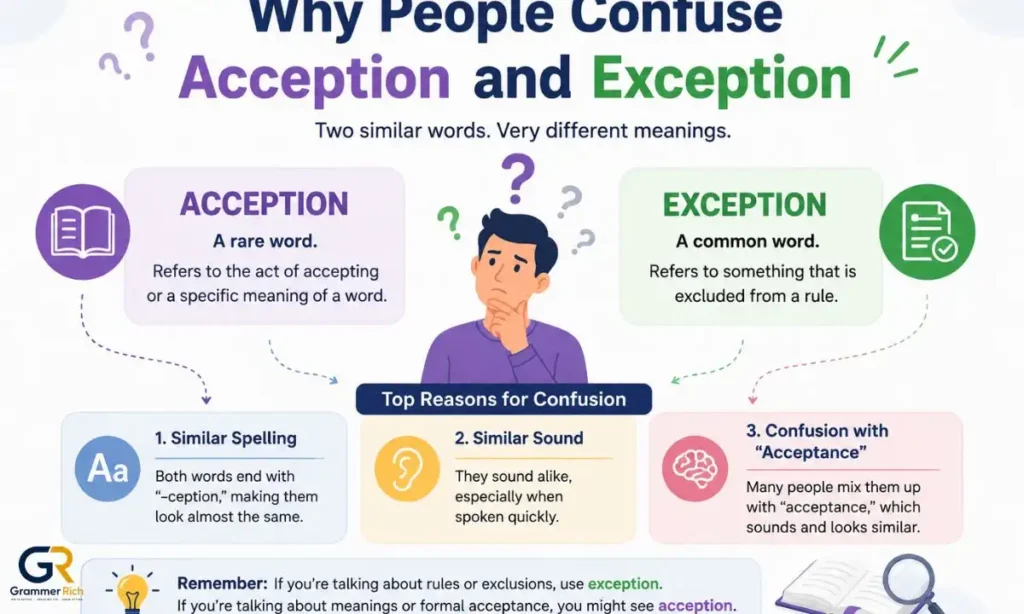 Acception vs Exception