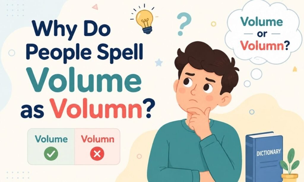 Why Do People Spell Volume as Volumn