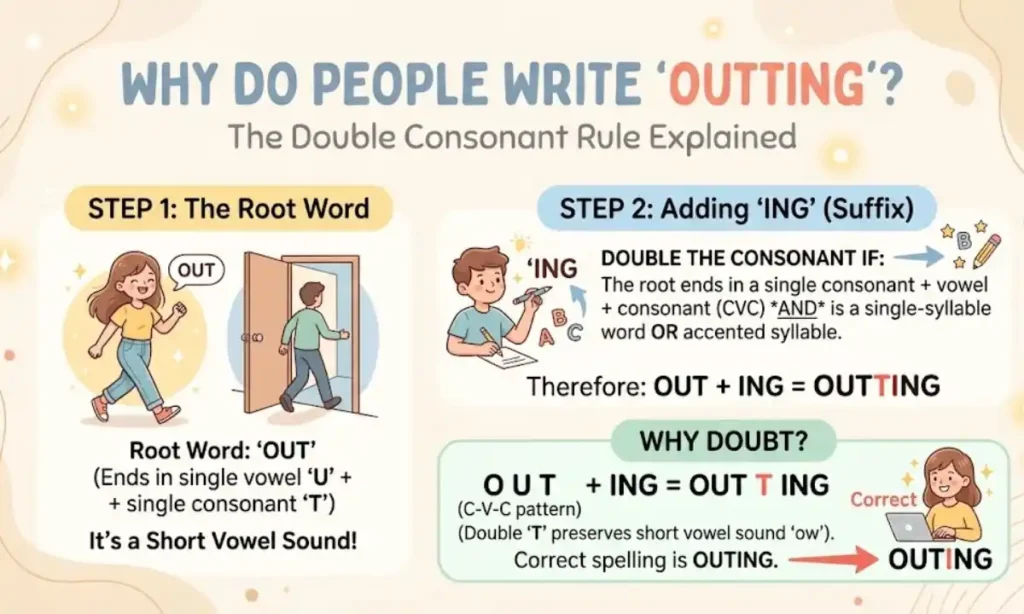 Why Do People Write Outting The Double Consonant Rule Explained