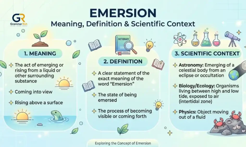 Emersion vs Immersion