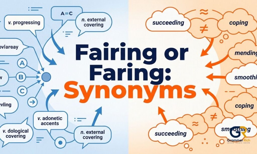fairing-or-faring-synonyms