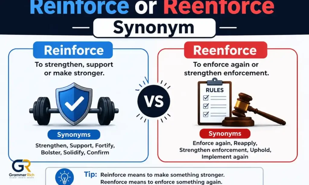 Reinforce or Reenforce