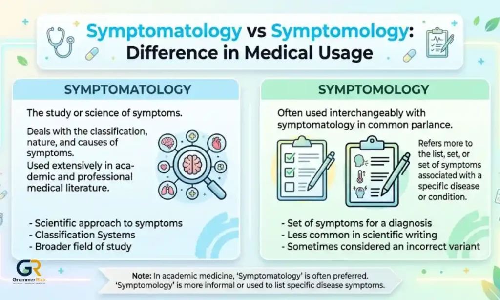 symptomatology-vs-symptomology-meaning-in-medical-context