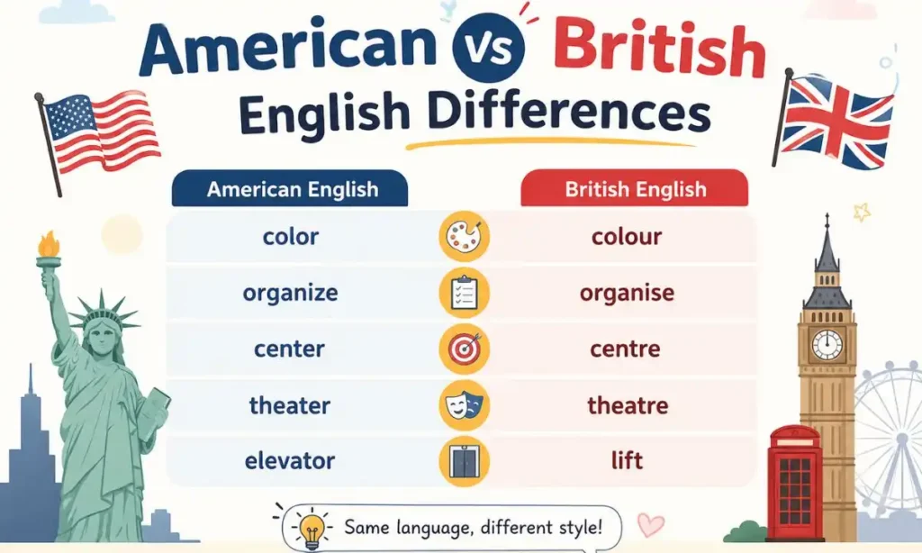 American vs British English Differences 