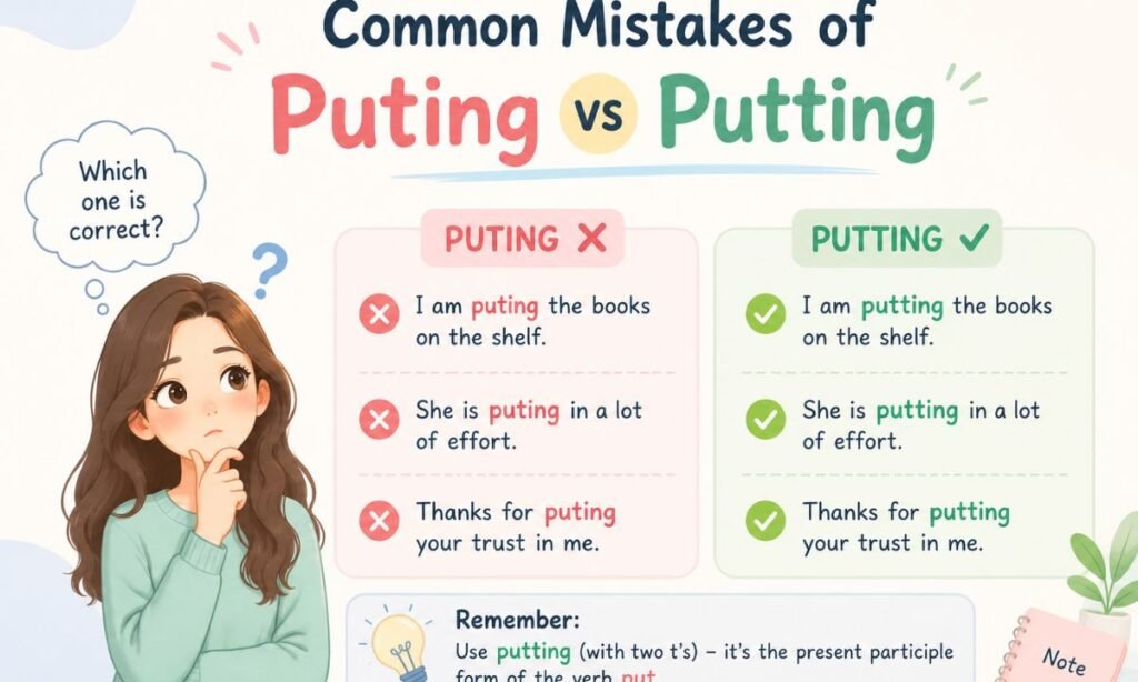 Common Mistakes of Puting vs Putting