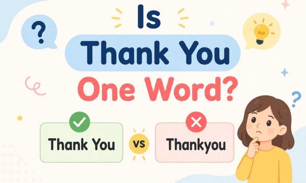 Is Thank You One Word
