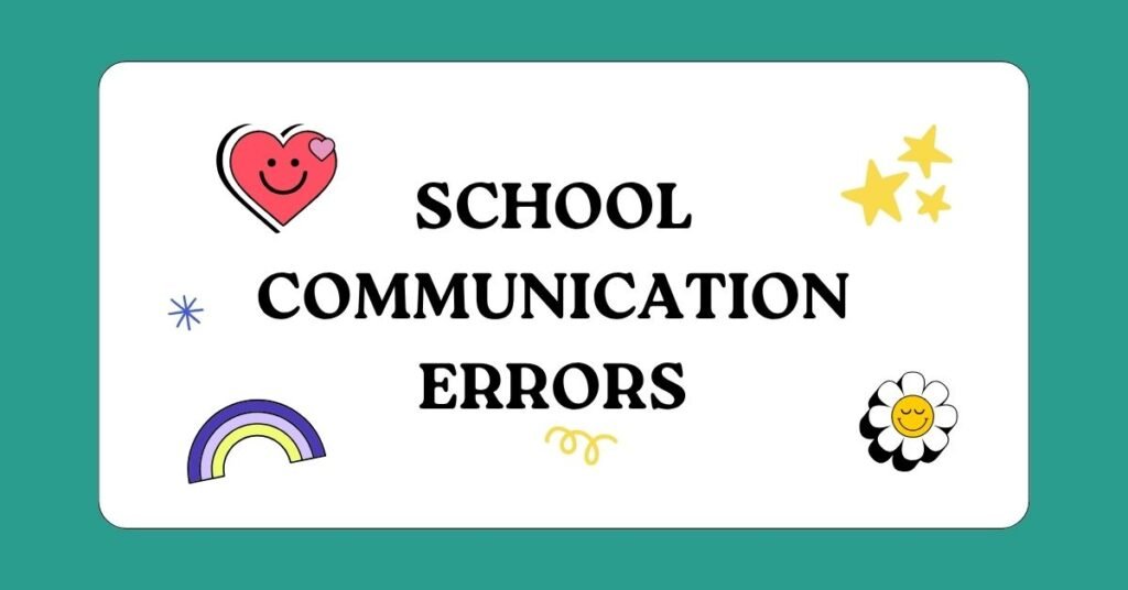 School Communication Errors