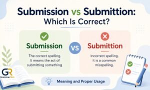 Submission vs Submittion