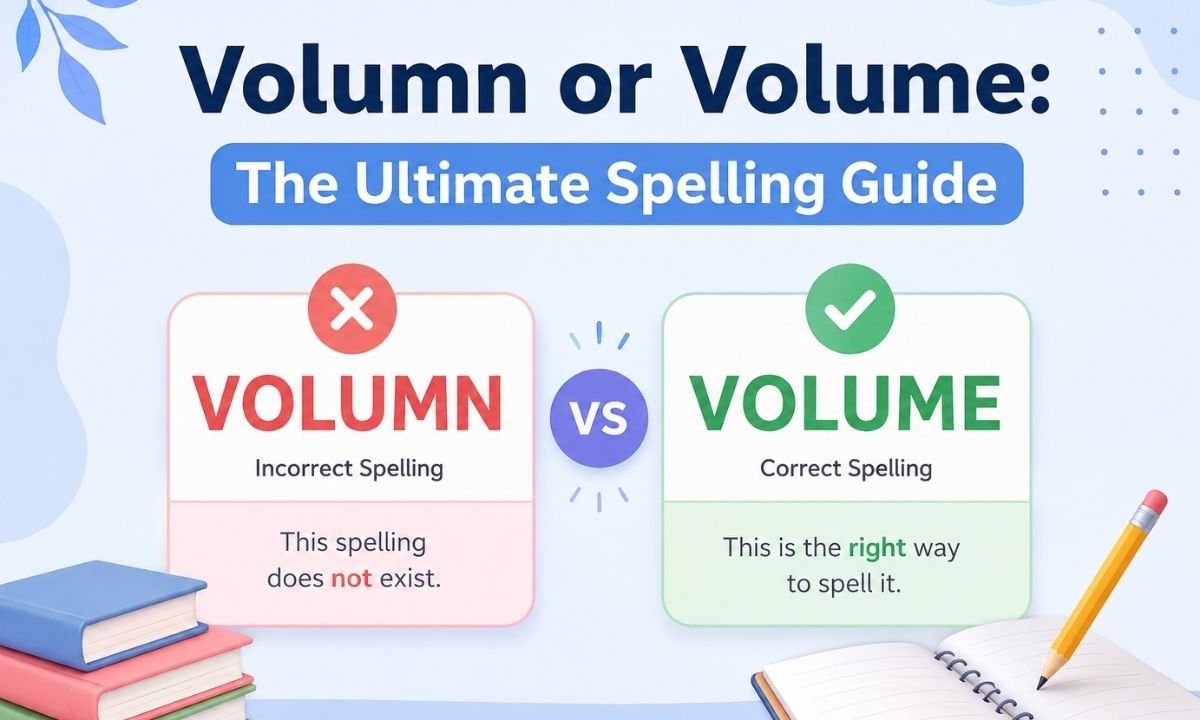 Volumn or Volume The Ultimate Spelling Guide