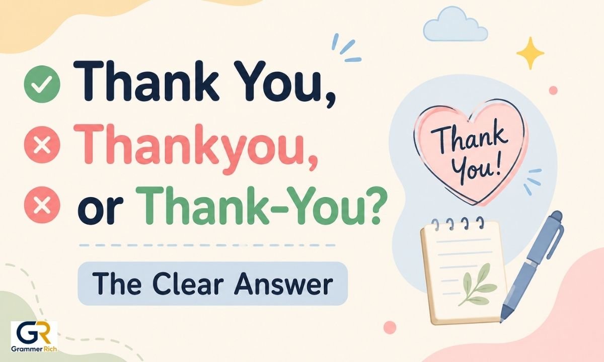 Thank You, Thankyou, or Thank-You The Clear Answer